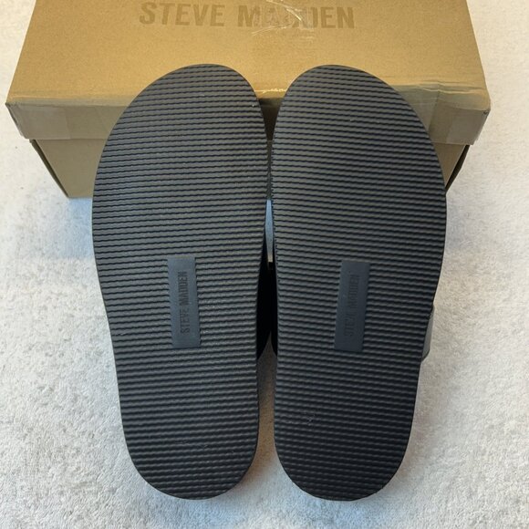 Steve Madden Maiven Black Leather Sandal/Slide Men SZ 8 New in Box main image 10